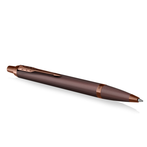 Penna a sfera a scatto monocromatica Parker punta media blu finitura bordeaux 2190514