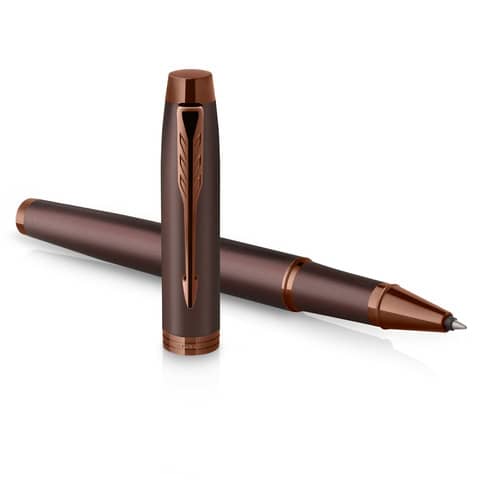 Penna roller monocromatica Parker punta fine nero finitura bordeaux 2190513