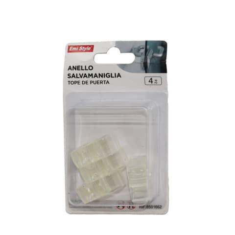 Anello salvamaniglia Emi trasparente 32,5×13,3 mm – conf. da 4 pezzi – 8501662
