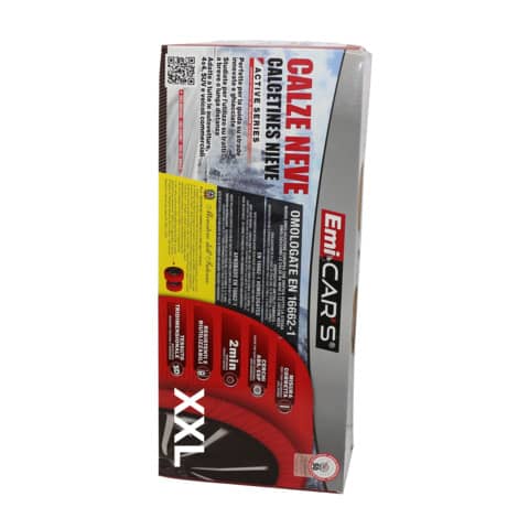 Calze da neve Emi omologate per auto – XXL – conf. 2 pezzi – 8009199