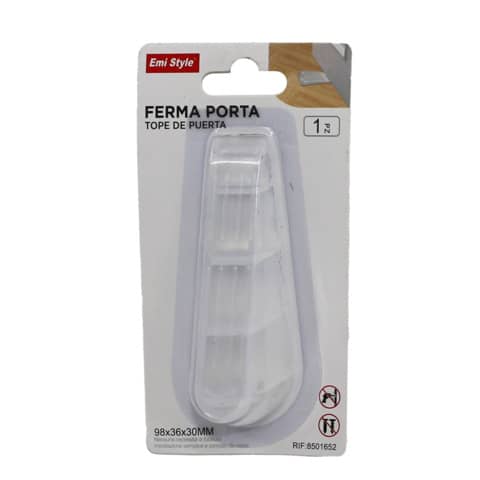Fermaporta a cuneo Emi 98x30x H.36 mm – silicone trasparente – 8501652