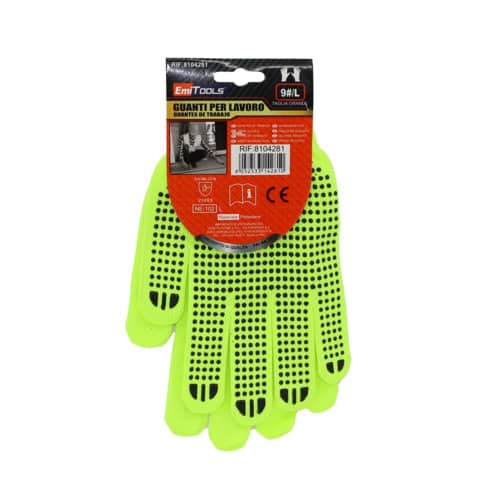Guanti da lavoro in nylon Emi per uso generico – taglia L – DPI Cat. I – 8104281