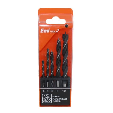 Kit punte Emi trapano per legno – conf. da 5 pezzi – 8100816