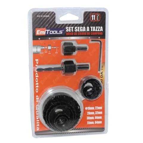 Kit sega a tazza Emi – conf. da 11 pezzi 8100808