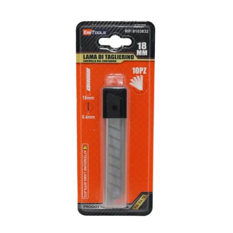 Lama di ricambio per cutter Emi – pezzi 18 mm – conf. 10 pezzi – 8103832