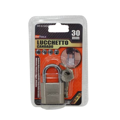 Lucchetto a chiave in acciaio Emi 30×49 mm – 8100544