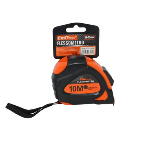 Metro flessibile Emi – 10m x 25 mm – arancione e nero – 8103904