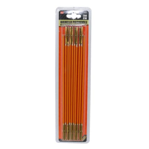 Metro pieghevole Emi in legno – 200 cm – arancione – 8103965