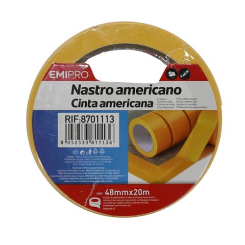 Nastro americano Emi – 48 mm x 20 m – giallo – 8701113