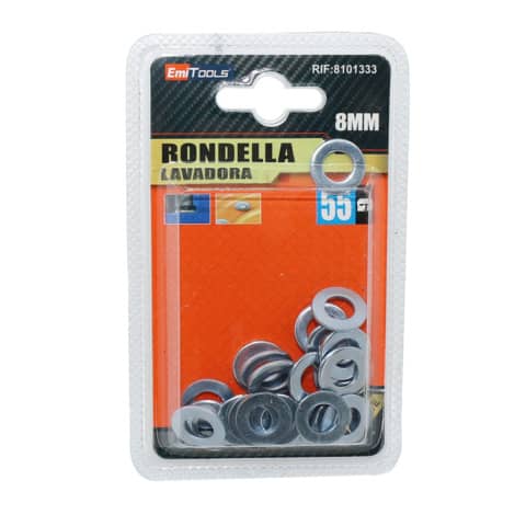 Rondelle piatte Emi per bulloni M8 – conf. da 50 grammi – 8101333