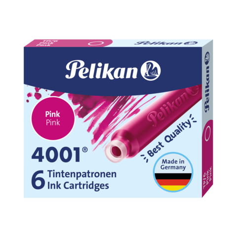 Cartuccia per stilografica Pelikan TP/6 rosa conf. da 6 rosa 100435993