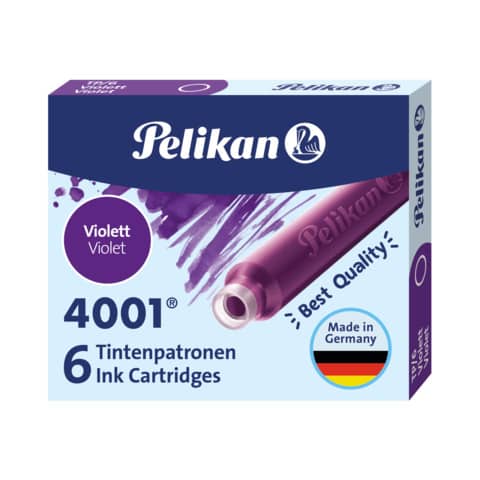 Cartuccia per stilografica Pelikan TP/6 violetto conf. da 6 violetto 400142568