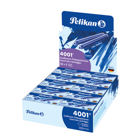 Cartucce a inchiostro lunghe Pelikan GTP5 – astuccio 5 pezzi – blu royale 400142571