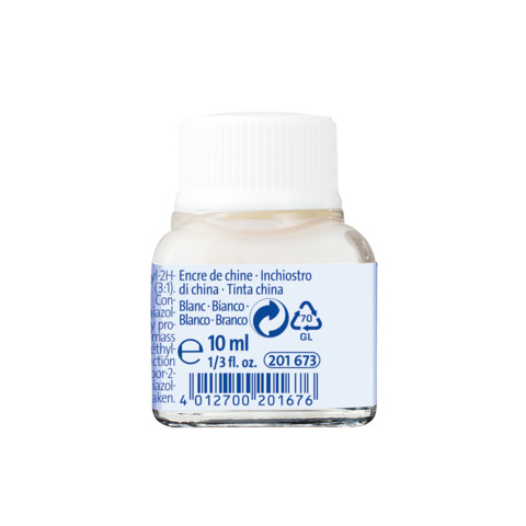 Flacone inchiostro di china Pelikan 523-17 da 10 ml – bianco – 400142516