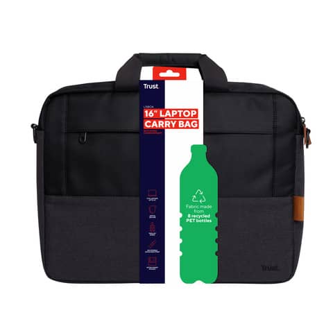 Borsa per laptop fino a 16” Trust Lisboa nero 25246