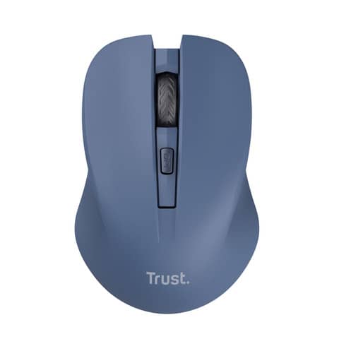 Mouse ottico wireless tasti silenziosi Trust Mydo – blu – 25041