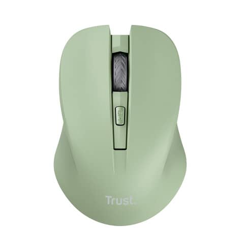 Mouse ottico wireless tasti silenziosi Trust Mydo – verde – 25042