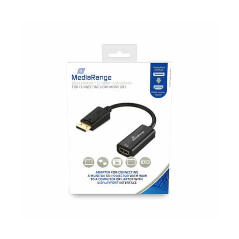 Convertitore da DisplayPort™ a HDMI™ ad alta velocità Media-Range 10 Gbit/s L.15 cm nero – MRCS175