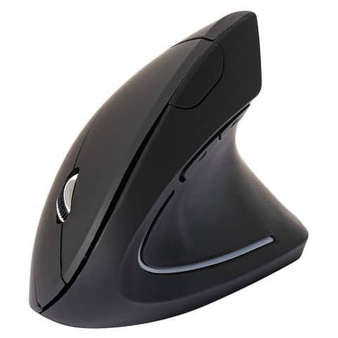 Mouse ergonomico verticale Q-Connect wireless 2.4G 123x65x82 mm – nero – KF10714