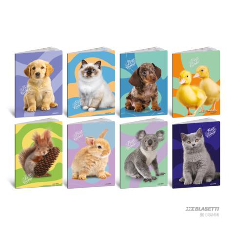 Maxi quaderno Blasetti Best Friends A4 – 80 g/m² – 20+1 ff – A – conf. 10 pezzi – 9215