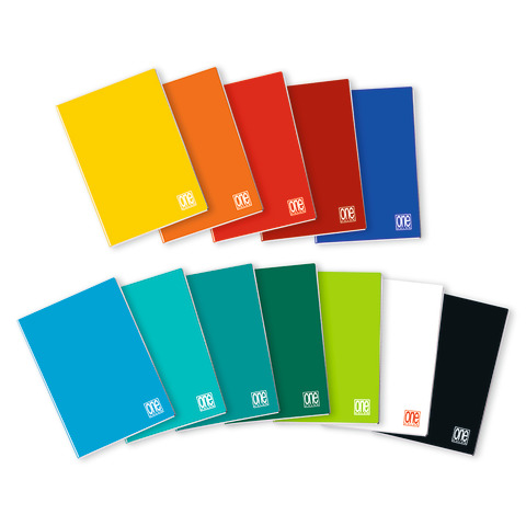 Maxi quaderno Blasetti One Color A4 – 80 g/m² – 20 ff – 10F – assortiti – conf. 3 pezzi – 2278003B002/9
