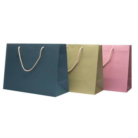 Borsa in carta kraft Decoration Color Mix – 24+14 x 19,5 cm – colori assortiti – conf. 12 pz – SHN201MIX