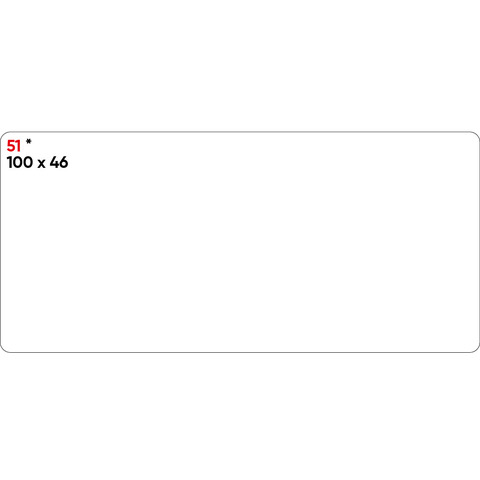 Etichette bianche permanenti Markin Copiatabu 100×46 mm – conf. 10 blister da 10 ff – X11051