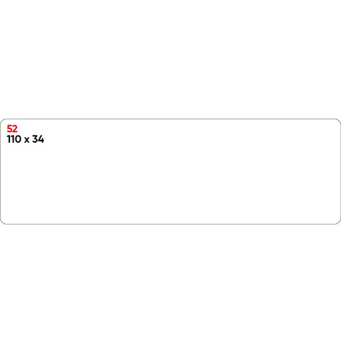 Etichette bianche permanenti Markin Copiatabu 110×34 mm – conf. 10 blister da 10 ff – X11052