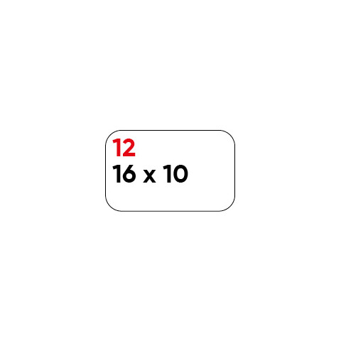 Etichette bianche permanenti Markin Copiatabu 16×10 mm – conf. 10 blister da 10 ff – X11012