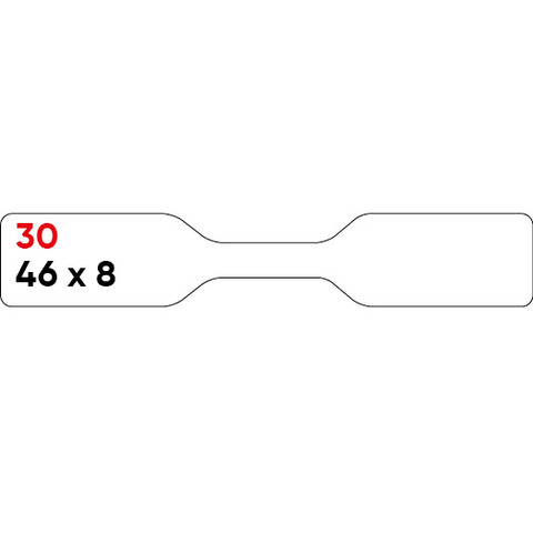 Etichette bianche permanenti Markin Copiatabu 46×8 mm – conf. 10 blister da 10 ff – X11030