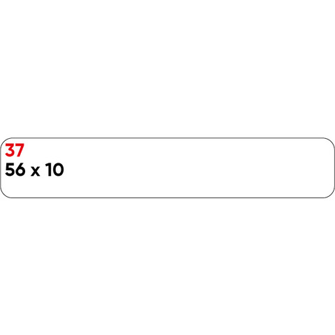 Etichette bianche permanenti Markin Copiatabu 56×10 mm – conf. 10 blister da 10 ff A4 – X11037