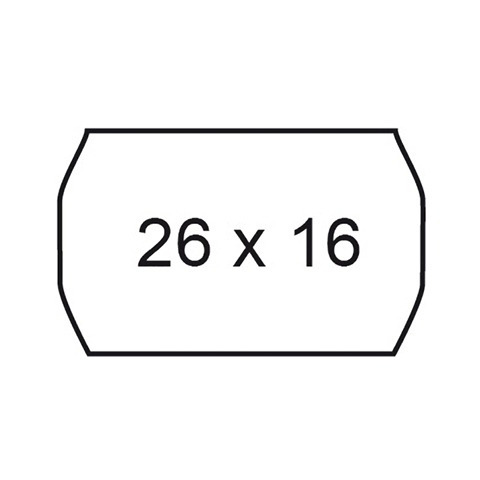 Etichette permanenti in rotolo Markin 26×16 mm – 16 rotoli da 1000 etichette – X3502616PER
