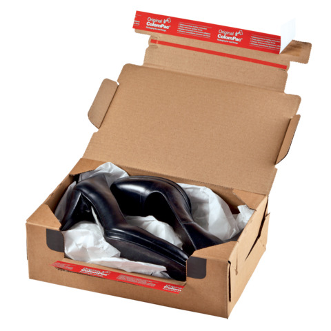 Scatola fustellata per e-commerce ColomPac conf. 10 pz – cartone ondulato avana formato S – 30x20x10 cm – CP069.02