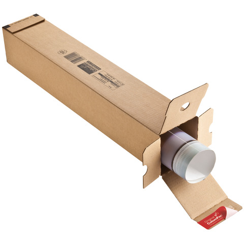 Tubo fustellato per spedizioni ColomPac conf. 10 pz  – cartone ondulato avana rettangolare 70,5×10,8×10,8 cm – CP07205