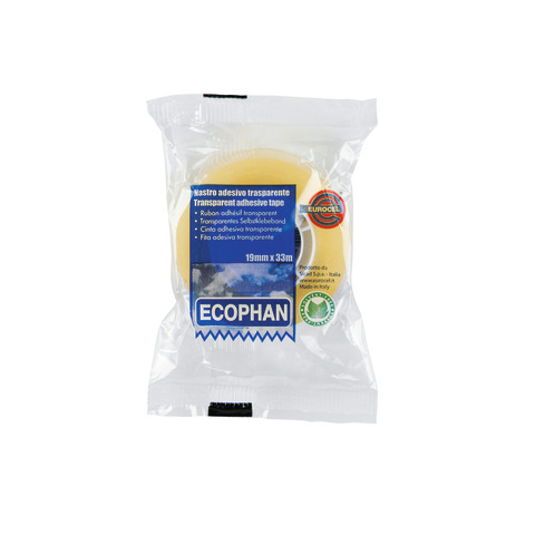 Nastro adesivo Eurocel ECOPHAN formato 19 mm x 33 m – conf. 8 pz – 001416203