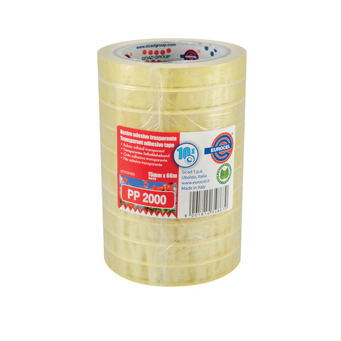 Nastro adesivo Eurocel PP2000 a torre formato 15×66 m – torre da 10 rotoli – 001122170