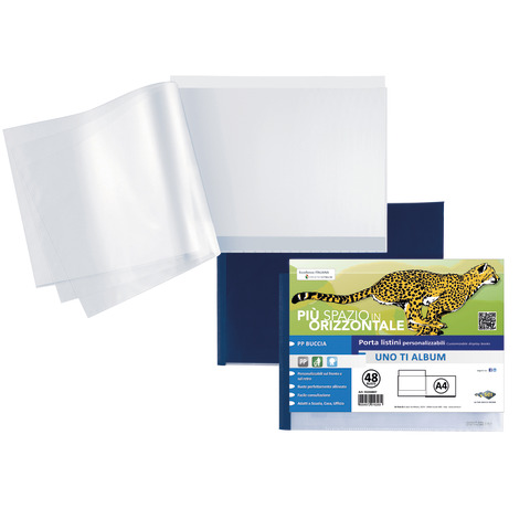 Portalistini UNO T Sei Rota ad album PP buccia – A4 – 48 interni – blu – 55244807