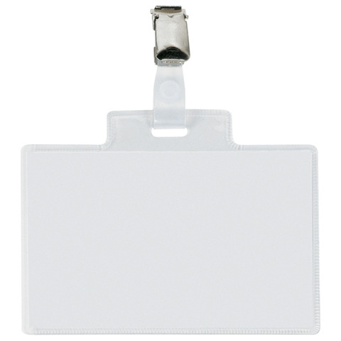 Targa portabadge con clip Sei Rota PASS 4E – formato 11×7 cm – conf. 100 pezzi – 318214