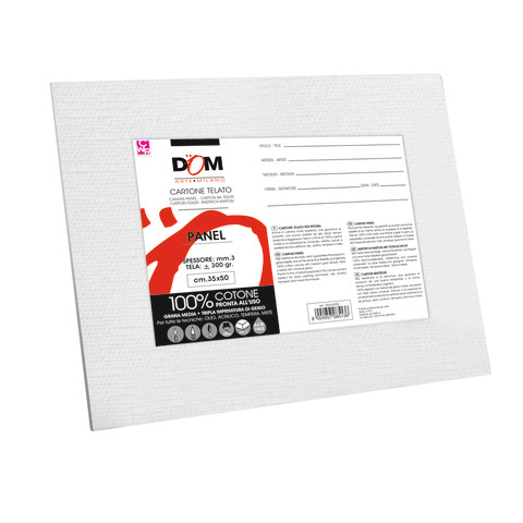 Cartone telato per pittura DOM 300 g 35×50 cm – bordo 3 mm – 354/3550