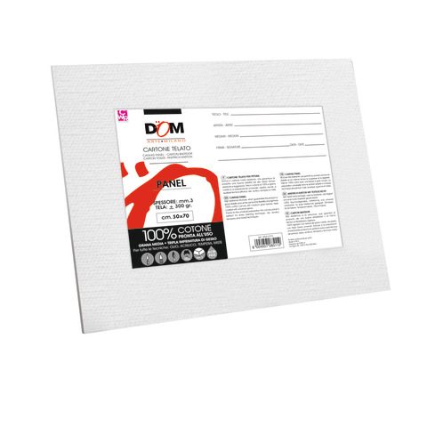 Cartone telato per pittura DOM 300 g 50×70 cm – bordo 3 mm – 354/5070