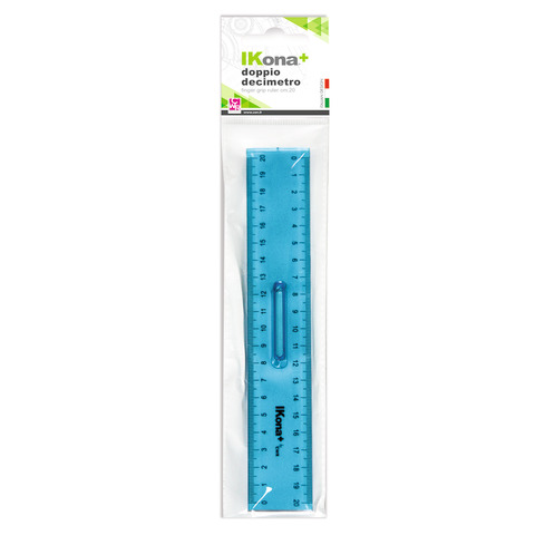 Doppio decimetro Ikona colore azzurro 20 cm – 571 – 2