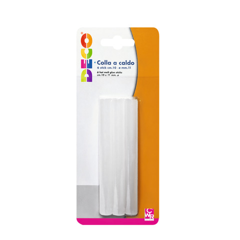 Colla a caldo Deco Ø 11 mm x 20 cm – conf. 6 Stick – T705A