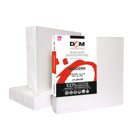 Tela per pittura DOM Modern 380 g bordo 38 mm – 20×20 cm – 356/2020