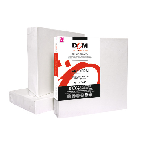 Tela per pittura DOM Modern 380 g bordo 38 mm – 40×40 cm – 356/4040