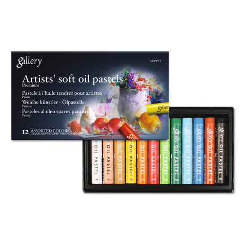 Pastelli a olio tondi per artisti Mungyo Gallery conf. 12 colori assortiti – 12762/12