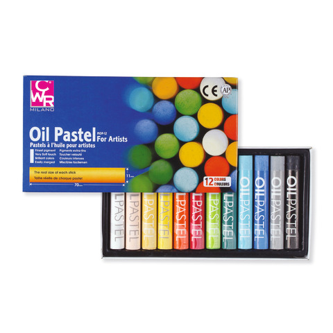 Pastelli tondi ad olio CWR 12 colori assortiti – MY/MOP12