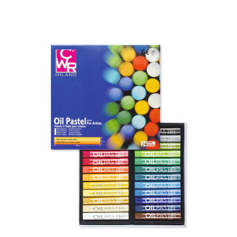 Pastelli ad olio tondi CWR 24 colori assortiti – MY/MOP24