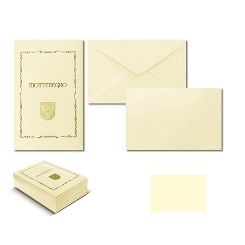 Cartoncino + busta Saul Sadoch modello Montenegro – conf. 5 taschette da 10 cartoncini + 10 buste – 8024
