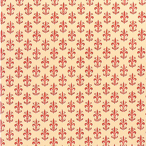 Rotolo carta lavabile per cassetti Sadoch – 50 cm x 5 m fantasia giglio rosso – X33X5-776