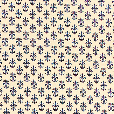 Rotolo carta lavabile per cassetti Sadoch – 50 cm x 5 m fantasia giglio blu – X33X5-777